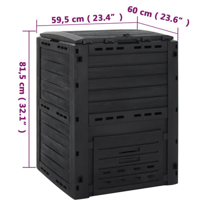 Compostbak 280 L Polypropeen Zwart