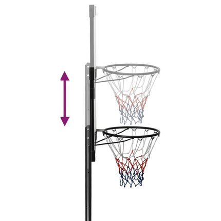 Basketbalstandaard 280-350 Cm Polycarbonaat Transparant Sonoma Eiken
