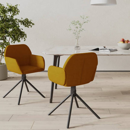 Eetkamerstoelen Draaibaar Fluweel