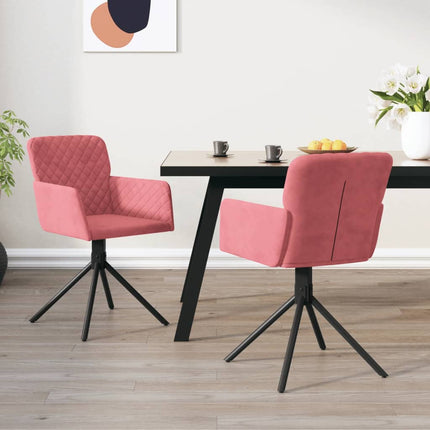 Eetkamerstoelen Draaibaar Fluweel