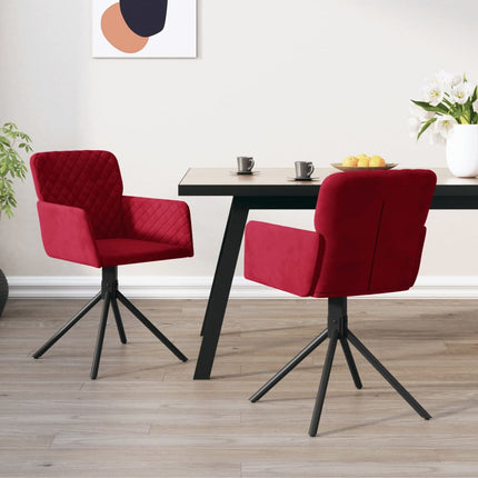 Eetkamerstoelen Draaibaar Fluweel