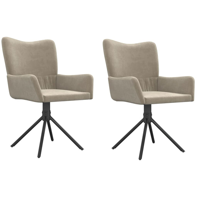 Eetkamerstoelen Draaibaar Fluweel