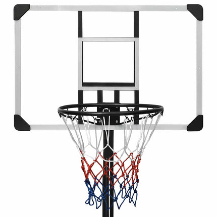 Basketbalstandaard 235-305 Cm Polycarbonaat Transparant Bruin