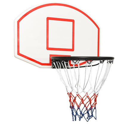 Basketbalbord 71x45x2 cm polyetheen wit