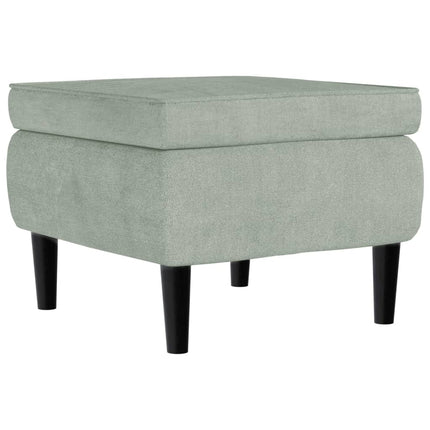 Fauteuil Met Voetenbank Fluweel