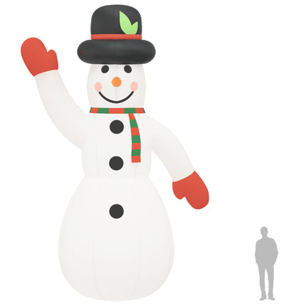 Sneeuwpop Opblaasbaar Met Led's