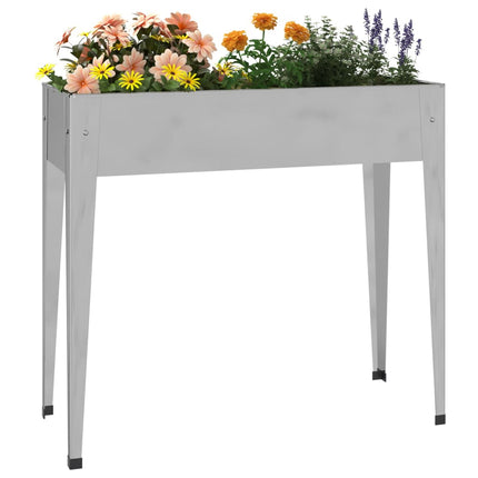 Plantenbak 100,5X40,5X90 Cm Gegalvaniseerd Staal Zwart