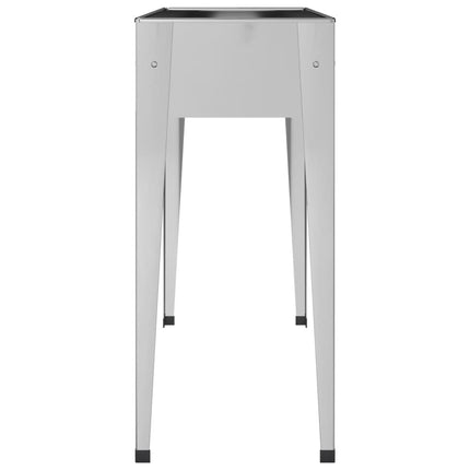 Plantenbak 100,5X40,5X90 Cm Gegalvaniseerd Staal Zwart