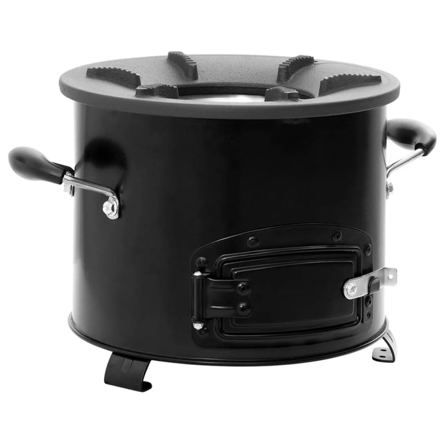 Camping Houtkachel 36X26X22,5 Cm Metaal Zwart