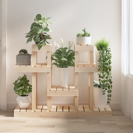 Plantenstandaard 104,5X25X109,5 Cm Massief Grenenhout