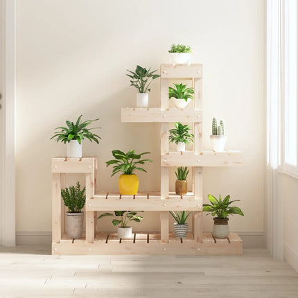 Plantenstandaard 104,5X25X109,5 Cm Massief Grenenhout