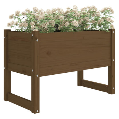 Plantenbak Massief Grenenhout Honingbruin