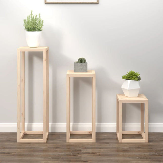 Plantenstandaards Massief Grenenhout