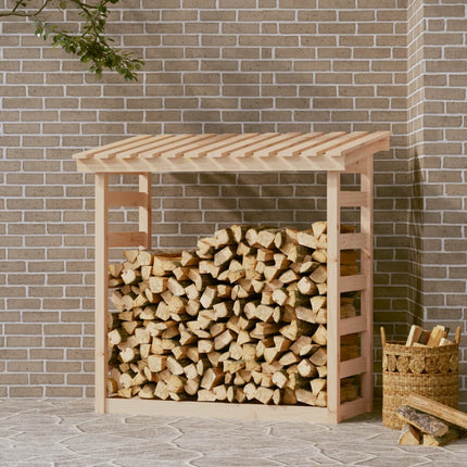 Haardhoutrek 108X64,5X110 Cm Massief Grenenhout