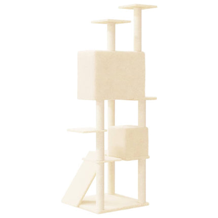 Kattenmeubel Met Sisal Krabpalen 153 Cm Kleurig