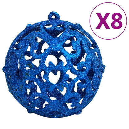 111-delige Kerstballenset polystyreen blauw