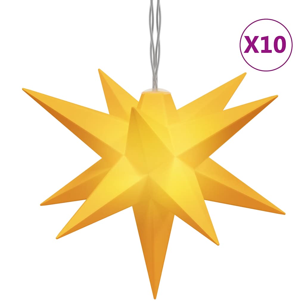 Kerstlamp 10 LED's 10 cm geel