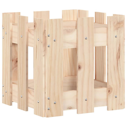 Plantenbak Met Hekontwerp Massief Grenenhout