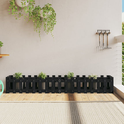 Plantenbak Met Hekontwerp Geïmpregneerd Grenenhout