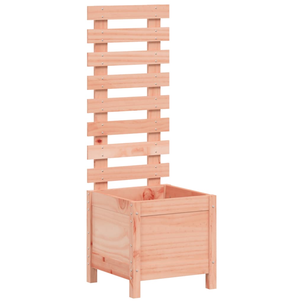 Plantenbak Met Rek 39X39,5X114 Cm Massief Douglashout