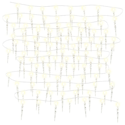 Kerst IJspegellamp 100 LED's Warm Wit 10 m Acryl PVC