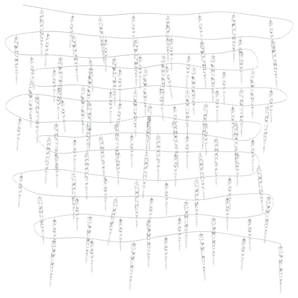 Kerst IJspegellamp 100 LED's Warm Wit 10 m Acryl PVC