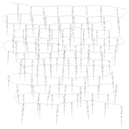 Kerst IJspegellamp 100 LED's Warm Wit 10 m Acryl PVC