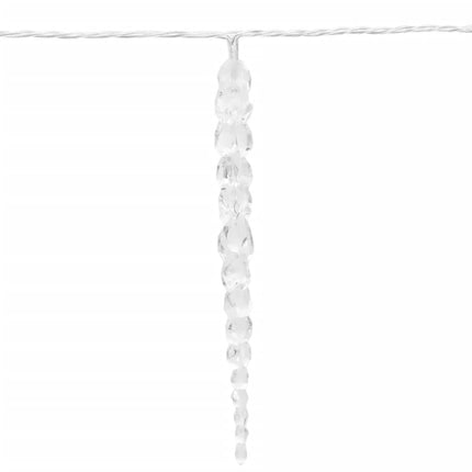Kerst Ijspegellamp 100 Led's Warm Wit 10 M Acryl Pvc