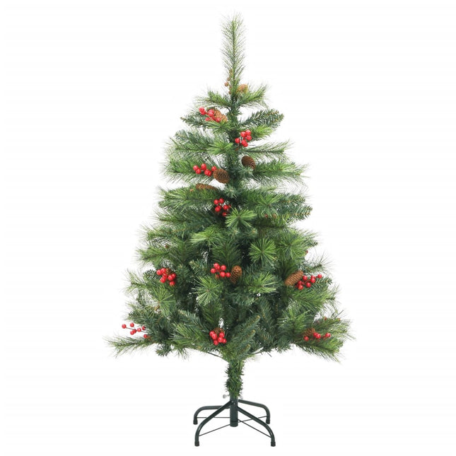 Kunstkerstboom Met Scharnieren Dennenappels En Bessen