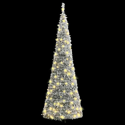 Kunstkerstboom Pop-Up Met Sneeuw 100 Led's