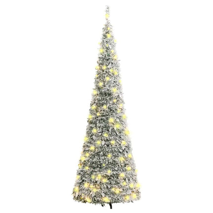 Kunstkerstboom Pop-Up Met Sneeuw 100 Led's