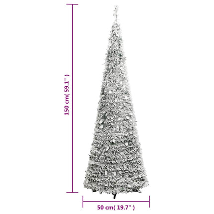 Kunstkerstboom Pop-Up Met Sneeuw 100 Led's