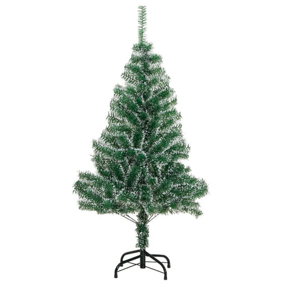 Kunstkerstboom met sneeuw 120 cm groen