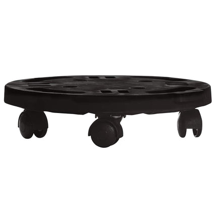 Plantentrolleys Met Wielen 170 Kg Diameter 30 Cm Zwart