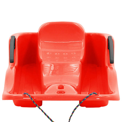 Slee met remmen 87x40x18 cm polypropeen rood