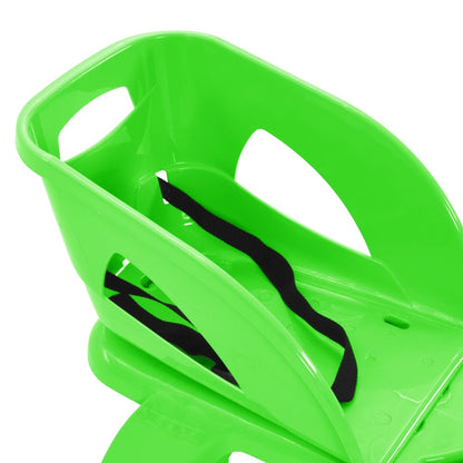 Slee met zitje en stuur 102,5x40x23 cm polypropeen groen