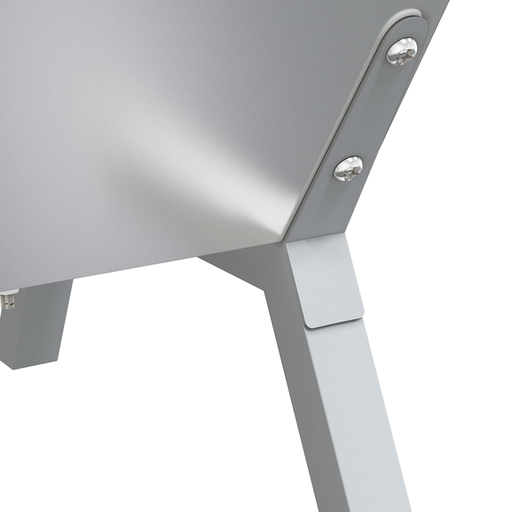 Barbecueplaat 118X42X30,5 Cm Roestvrij Staal Zilverkleurig