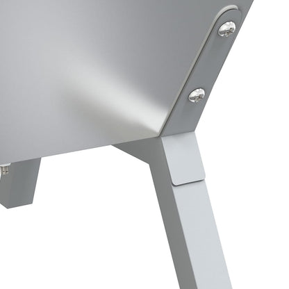 Barbecueplaat 118X42X30,5 Cm Roestvrij Staal Zilverkleurig