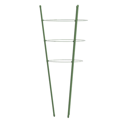 Plantensteunen Met 3 Ringen 45 Cm Staal Groen