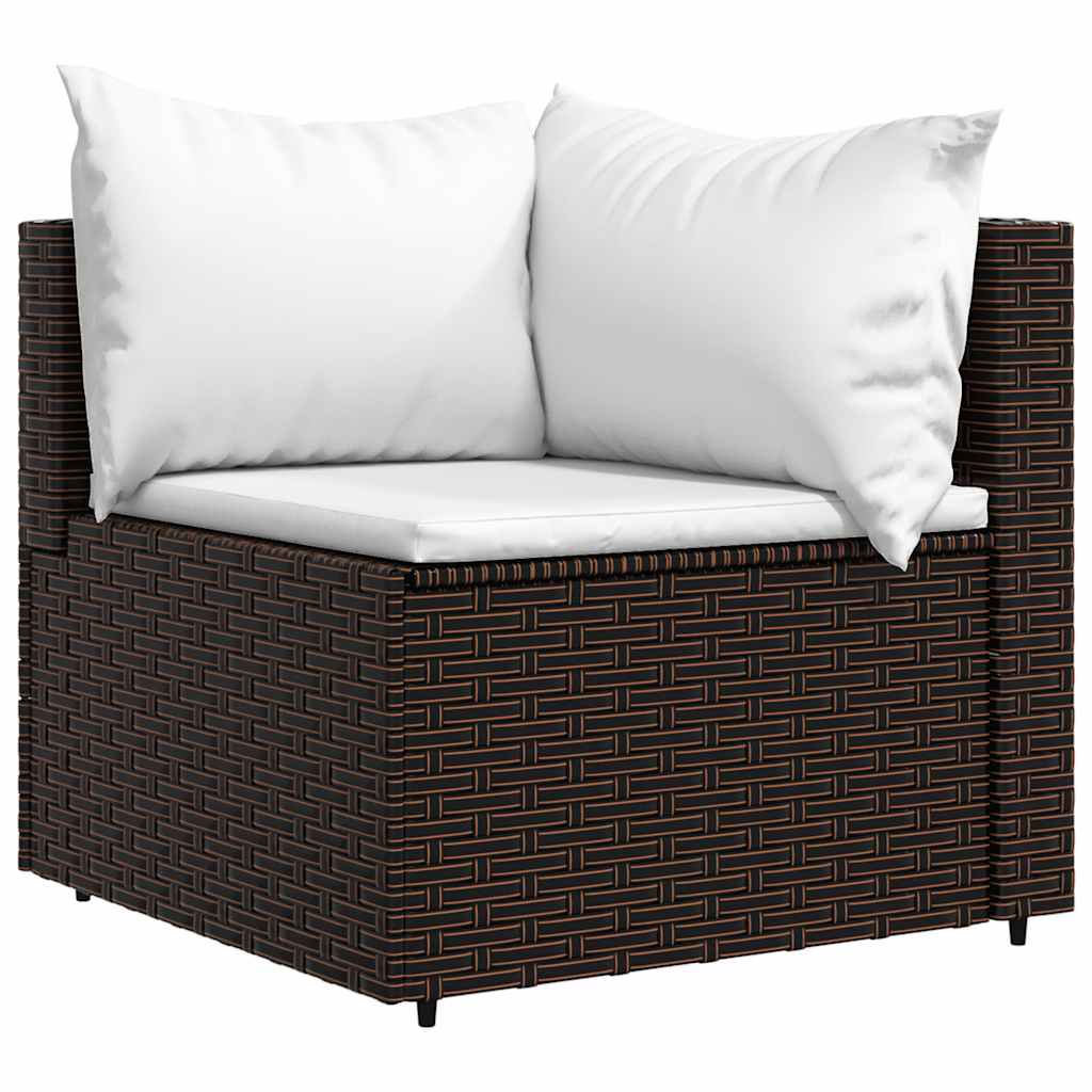 Tuinhoekbanken Met Kussens 2 St Poly Rattan