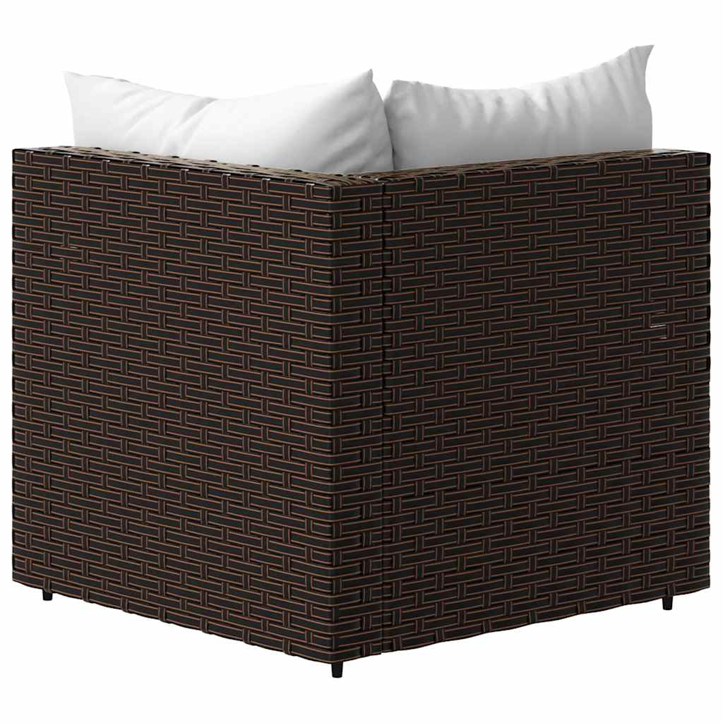 Tuinhoekbanken Met Kussens 2 St Poly Rattan