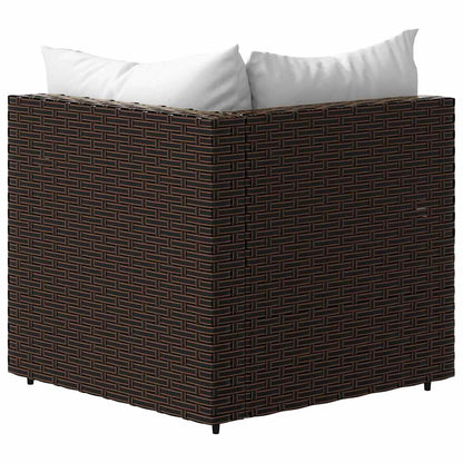 Tuinhoekbanken Met Kussens 2 St Poly Rattan