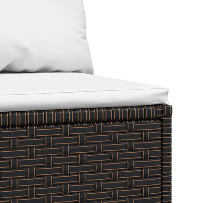 Tuinmiddenbanken Met Kussens 2 St Poly Rattan