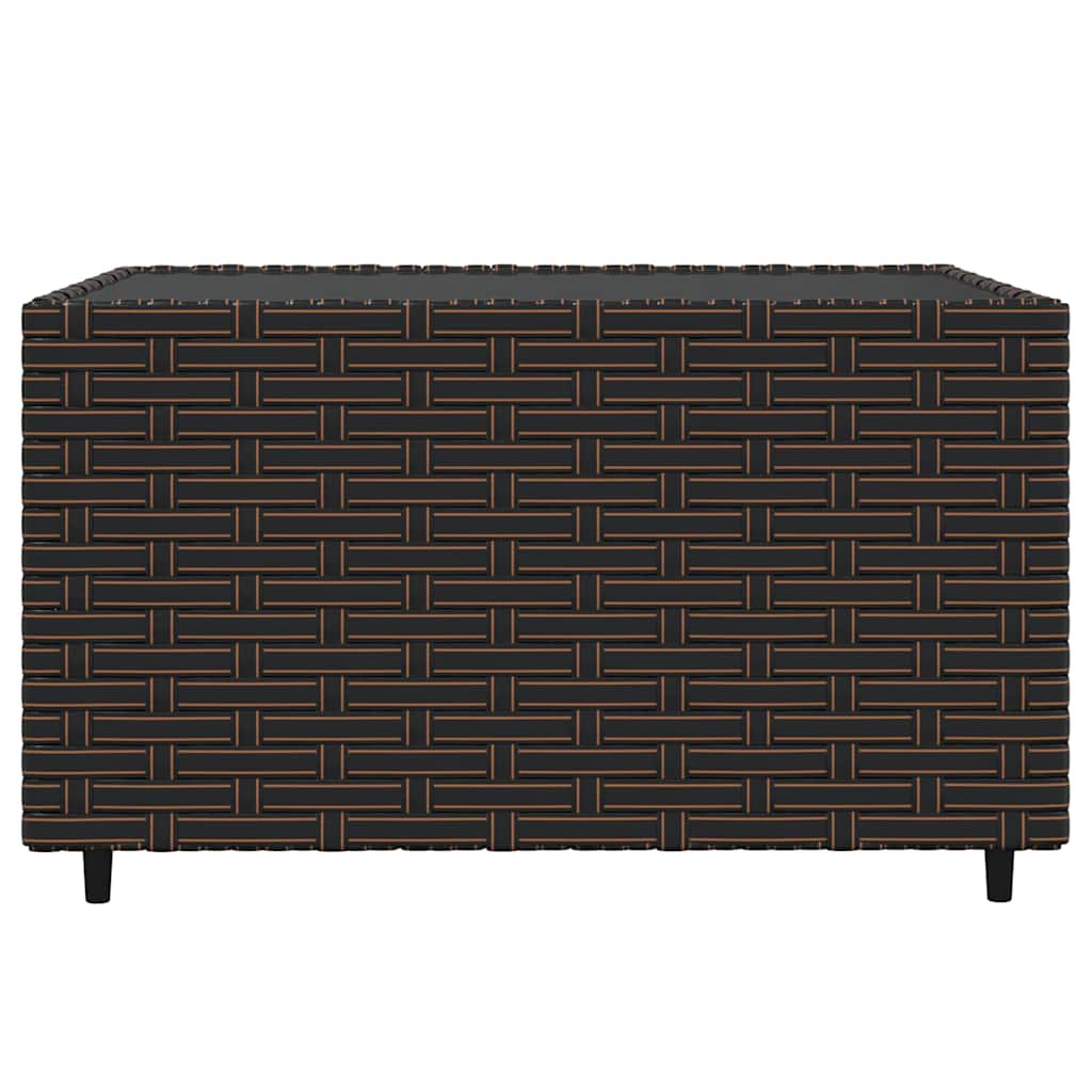 3-Delige Loungeset Met Kussens Poly Rattan
