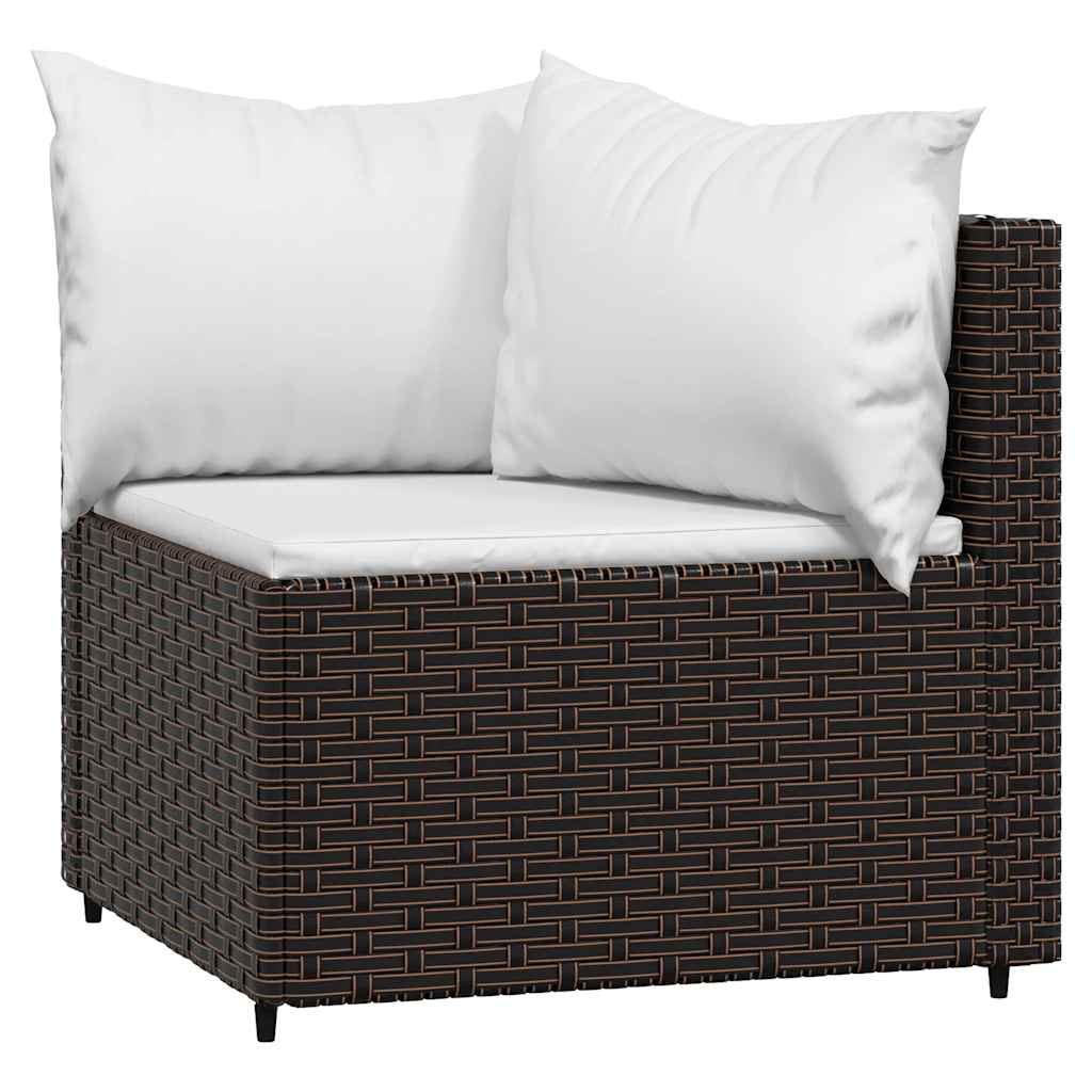 Tuinhoekbanken Met Kussens 2 St Poly Rattan