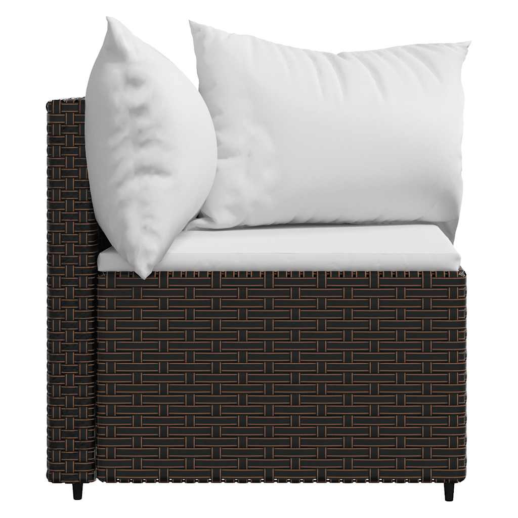 Tuinhoekbanken Met Kussens 2 St Poly Rattan