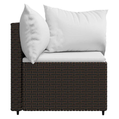 Tuinhoekbanken Met Kussens 2 St Poly Rattan