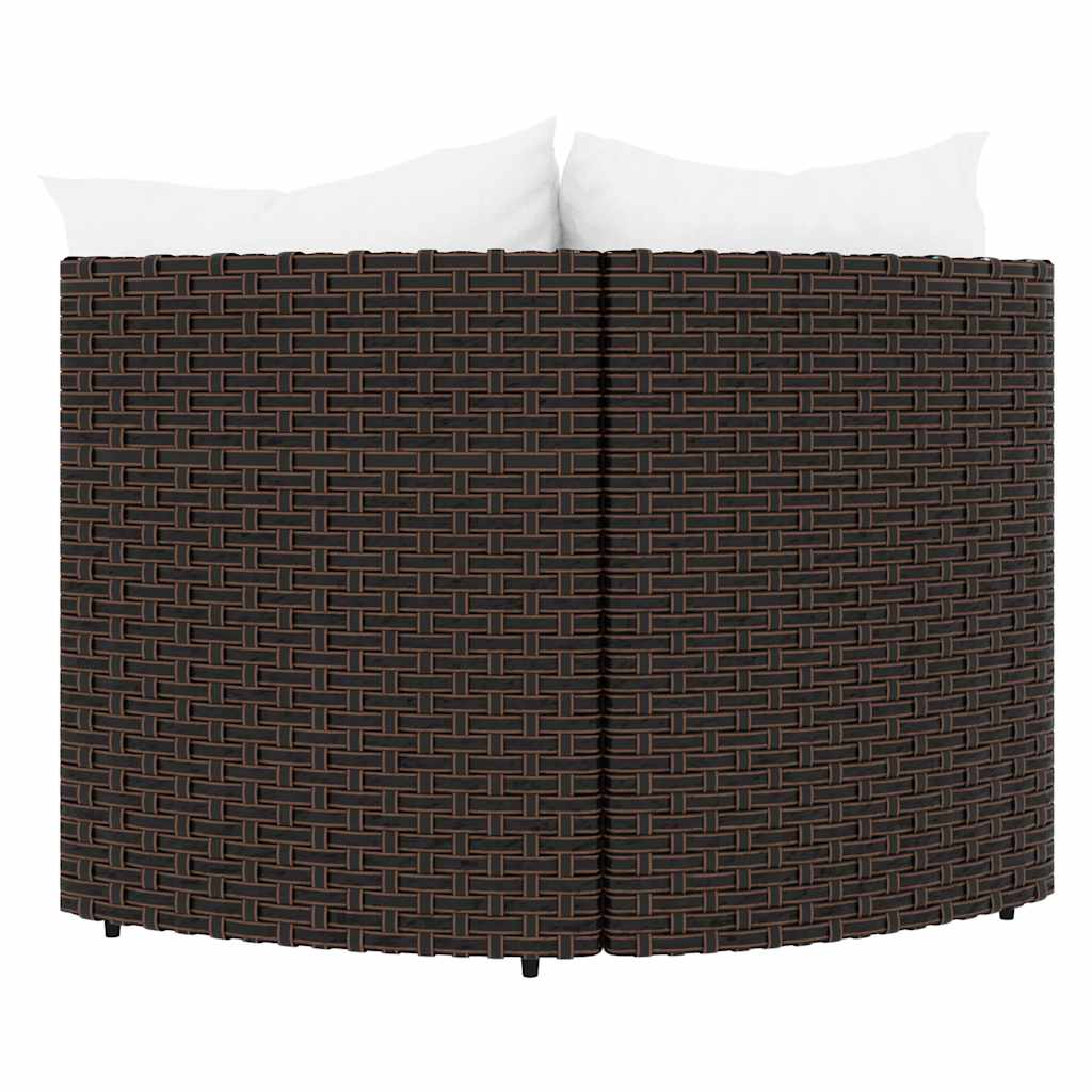 Tuinhoekbanken Met Kussens 2 St Poly Rattan