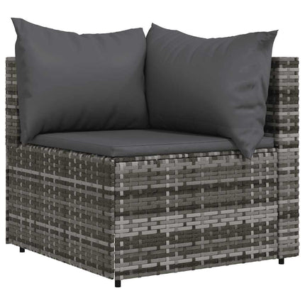 Tuinhoekbanken Met Kussens 2 St Poly Rattan