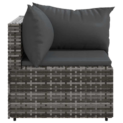 Tuinhoekbanken Met Kussens 2 St Poly Rattan